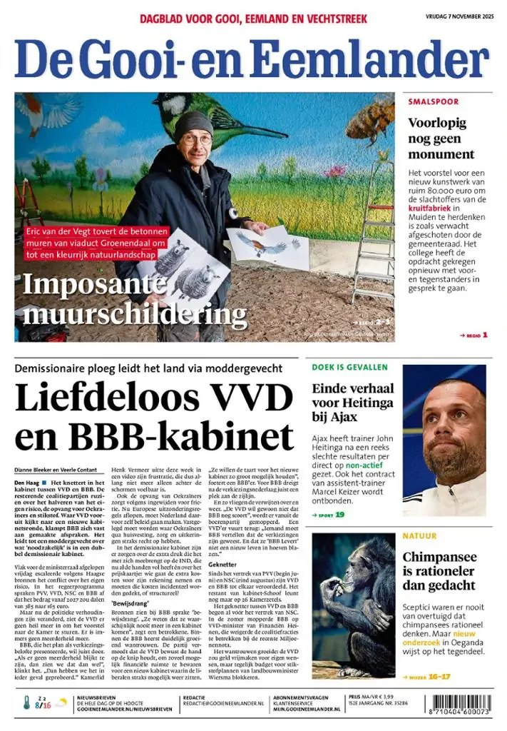 De Gooi en Eemlander van maandag tot vrijdag