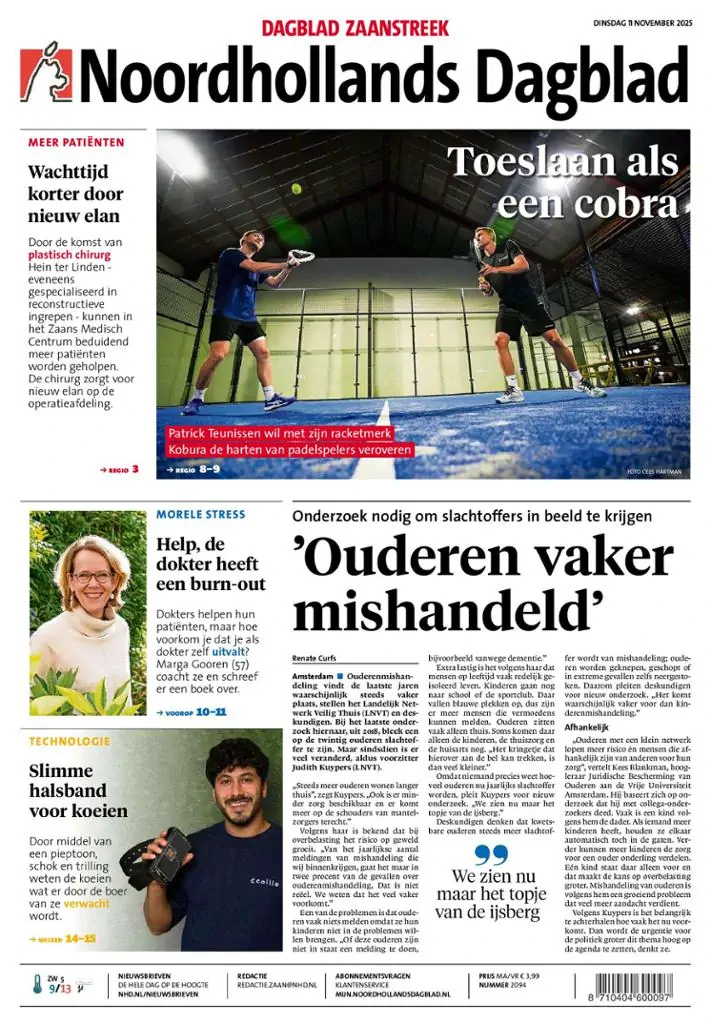 Noordhollands Dagblad van maandag tot vrijdag